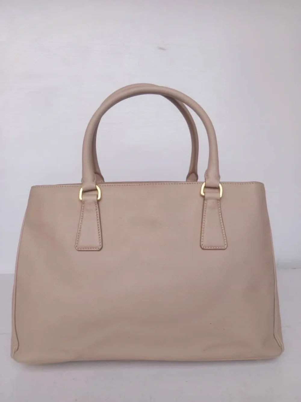 Prada Beige Saffiano Tote with Gold Hardware - Picture 6 of 13